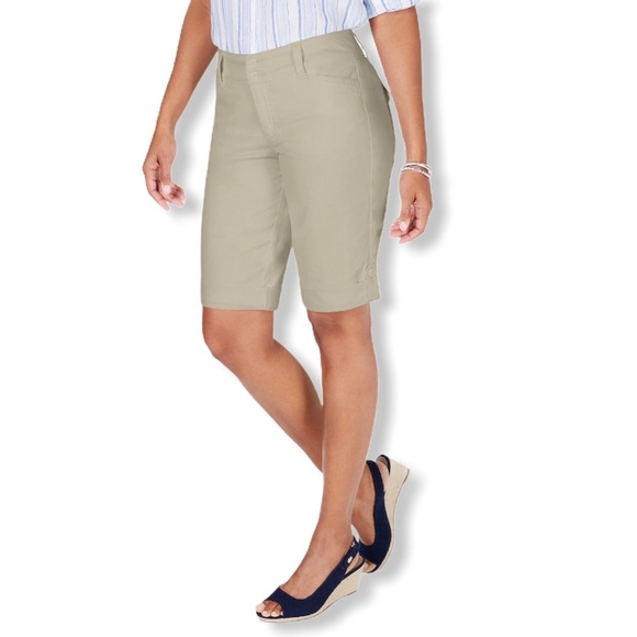 Charter Club Pants - Charter Club Tummy Control Chino Shorts